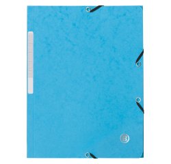 Map met elastieken en 3 kleppen uit karton Bruneau 24 x 32 cm rug 2 cm modekleuren