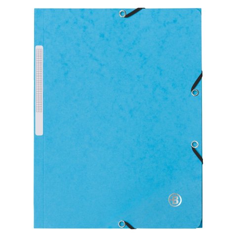 Carpetas 3 solapas de cartón 450 g A4 Azul claro