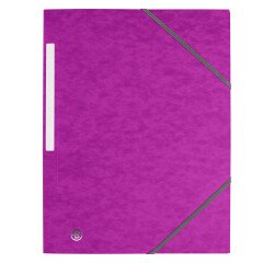 Carpetas 3 solapas de cartón 450 g A4 Lila