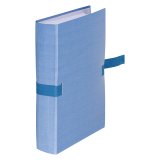 Expandable polypropylene, with folds, blue Cartorel