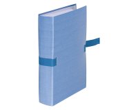 Chemise extensible plastique Exacompta 24 x 32 cm dos 13 cm - bleue