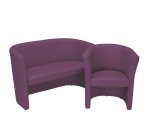 Canapé Premium 2 places - simili cuir