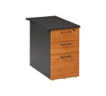 Drawer box desk height wood Quarta Plus 3 drawers