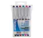 Stylo plume Pilot V-Pen couleurs assorties - Pochette de 6