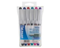 Pilot V-pen, sleeve of 6, assorted colours