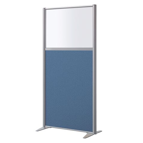 Semi-glazed fabric partition B-Zen - without base