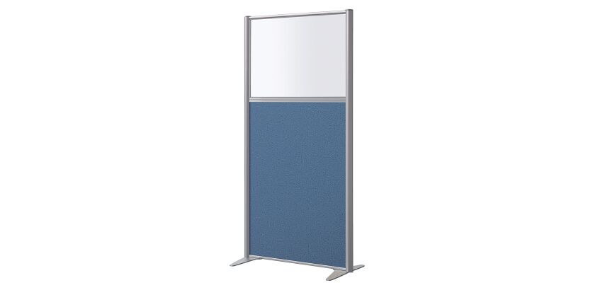 Cloison B-Zen demi-vitrée Tissu - H160, L81 cm