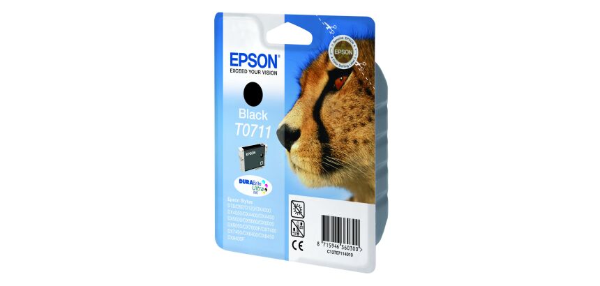 Epson T0711/ C13T07114011 cartucho original negro (245 páginas)