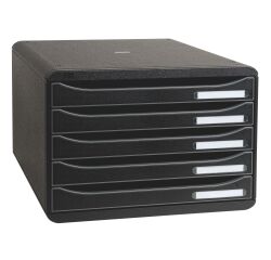 Módulo apaisado 5 cajones estilo italiano Exacompta Big Box Plus