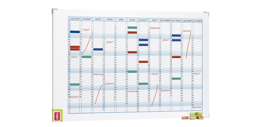 Planning magnétique annuel - Nobo Performance