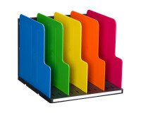 Sorter 5 compartments Exacompta Modulotop color