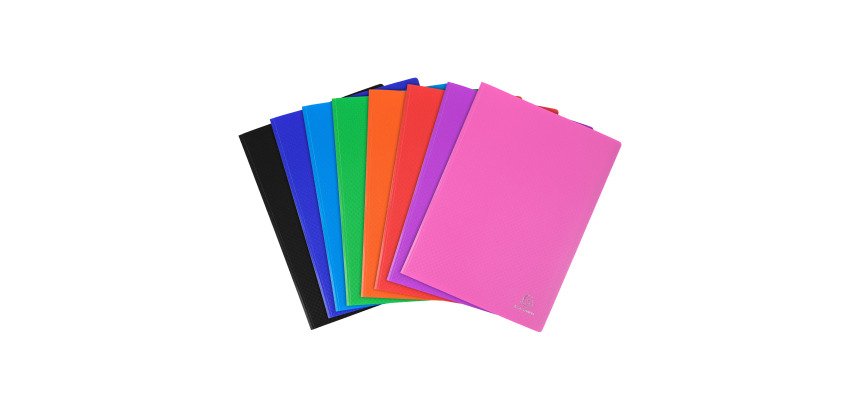 Protège-documents Exacompta polypropylène opaque A4 30 pochettes - 60 vues couleurs assorties