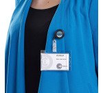 Enrouleur Avery avec lanière bouton pression - boîte de 10