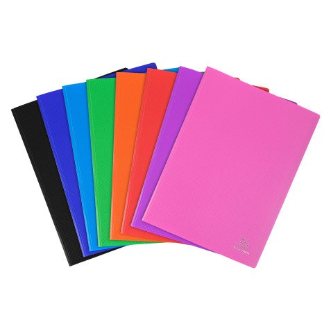 Protège-documents Exacompta polypropylène opaque A4 50 pochettes - 100 vues couleurs assorties