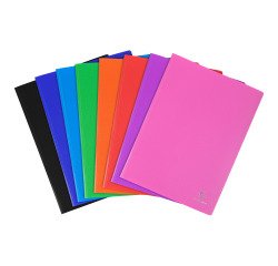 Protège-documents Exacompta polypropylène opaque A4 50 pochettes - 100 vues couleurs assorties