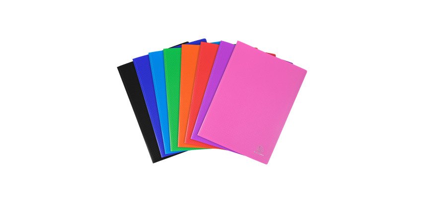 Document protection Exacompta opaque polypropylene A4 50 sleeves assorted colors