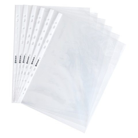 Fundas multitaladro de PVC liso A4 100 micras Caja de 100