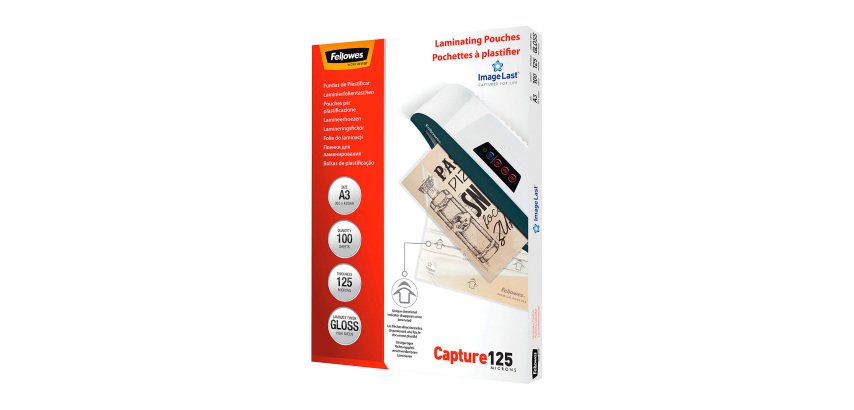 Fellowes Laminierfolien A3 - 2 x 125 Mikron - Glänzend - Schachtel mit 100