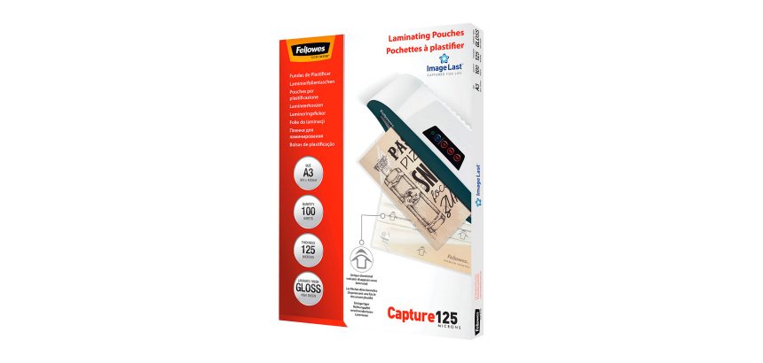 Fellowes Laminating Pouches A3 2 x 125 - 100 Sheets