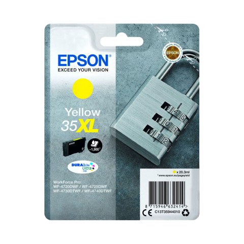 Epson 35XL cartucho original alta capacidad amarillo (1900 páginas)