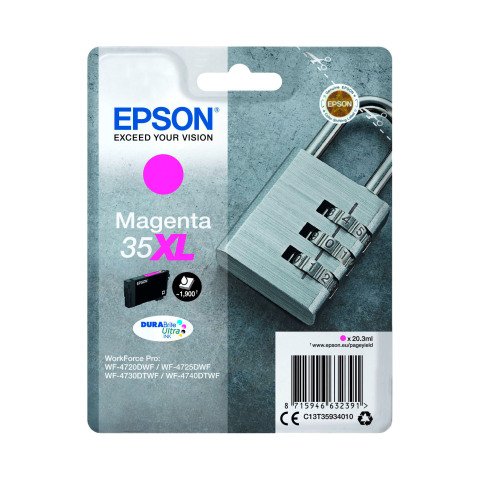 Epson 35XL cartucho original alta capacidad magenta (1900 páginas)