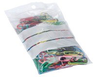 Bolsas Zip transparente 170 x 230 mm con bandas de escritura - 50 micras - caja de 1000
