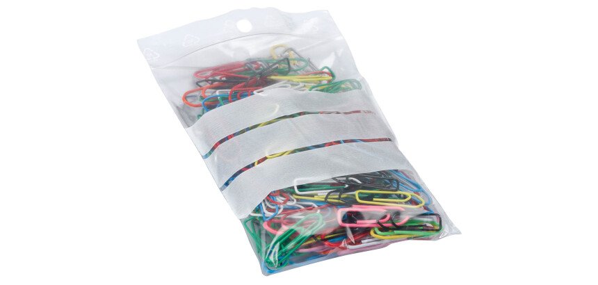 Sachet Zip transparent avec bande d'écriture - 50 microns - Carton de 1000