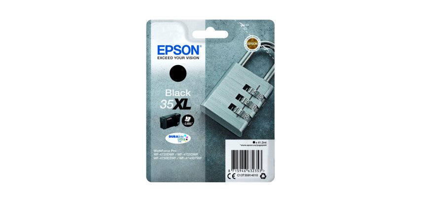 Epson 35XL Tintenpatrone hohe Kapazität schwarz für Tintenstrahldrucker 