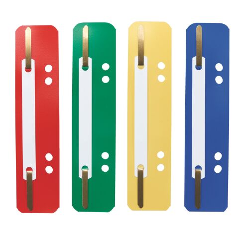 Fástener de archivo Esselte 8 cm, colores surtidos (caja de 100)