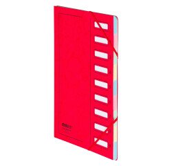 Carpeta clasificadora Extendos con 9 divisiones color