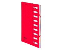 Trieur carte Extendos à fenêtres 9 divisions rouge