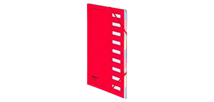 Carpeta clasificadora Extendos con 9 divisiones color