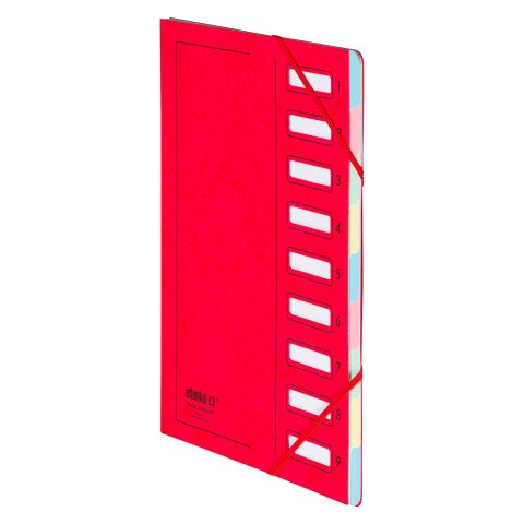Carpeta clasificadora Extendos con 9 divisiones color verde