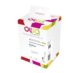 Pack de cartuchos Owa compatibles con Brother LC1240 4 colores (740 + 3x885 páginas)