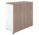 Armoire basse Essenzza/ Darwin  H 89 x L 86 x P 45 cm portes battantes