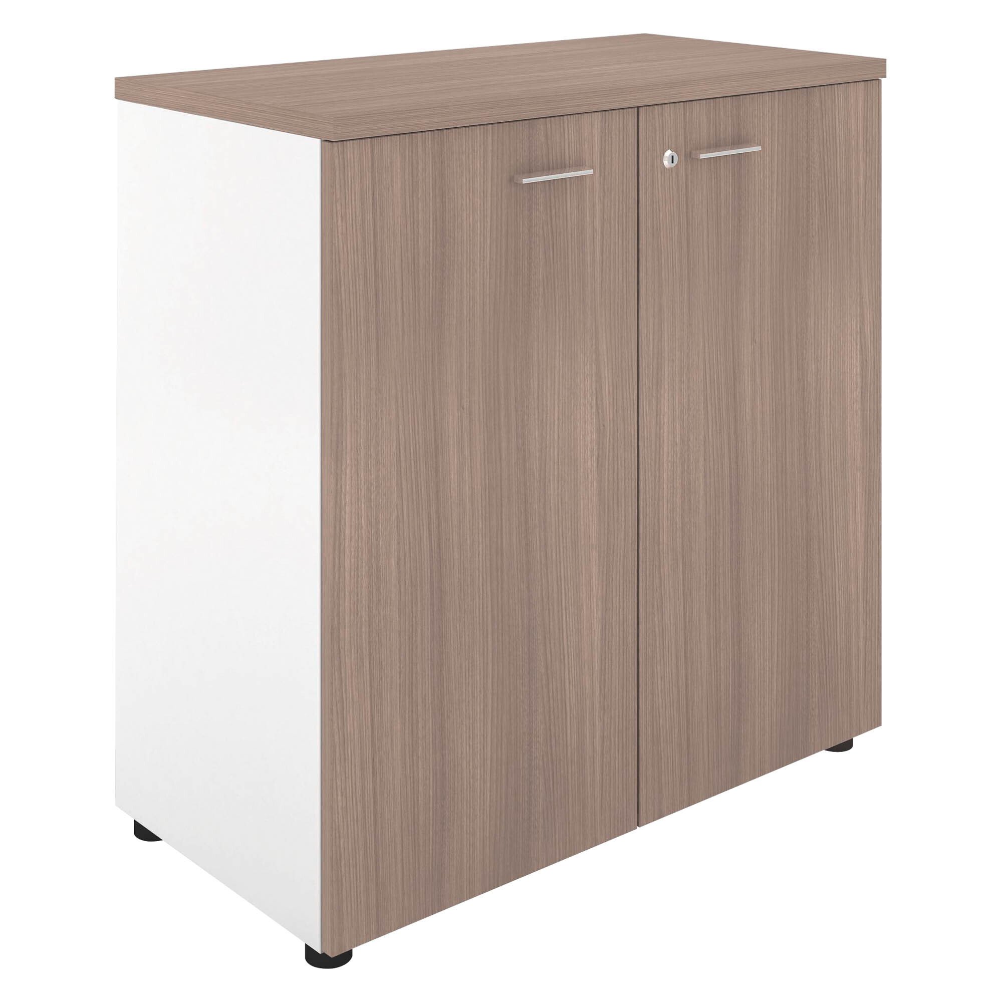 Armoire basse Essenzza/ Darwin  H 89 x L 86 x P 45 cm portes battantes