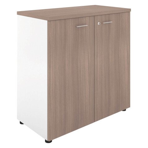 Armoire basse Essenzza/ Darwin  H 89 x L 86 x P 45 cm portes battantes