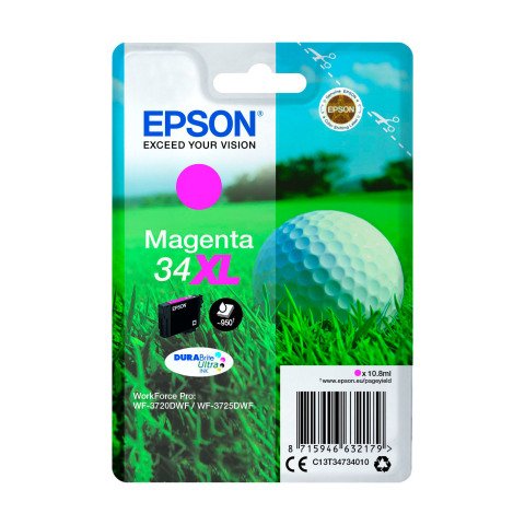 Epson 34XL cartucho original magenta de alta capacidad (950 páginas)