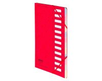 Trieur carte Extendos à fenêtres 12 divisions rouge