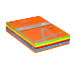 Papel de color A4 80 g Rey Adagio colores intensos surtidos - Paquete de 5 x 100 hojas