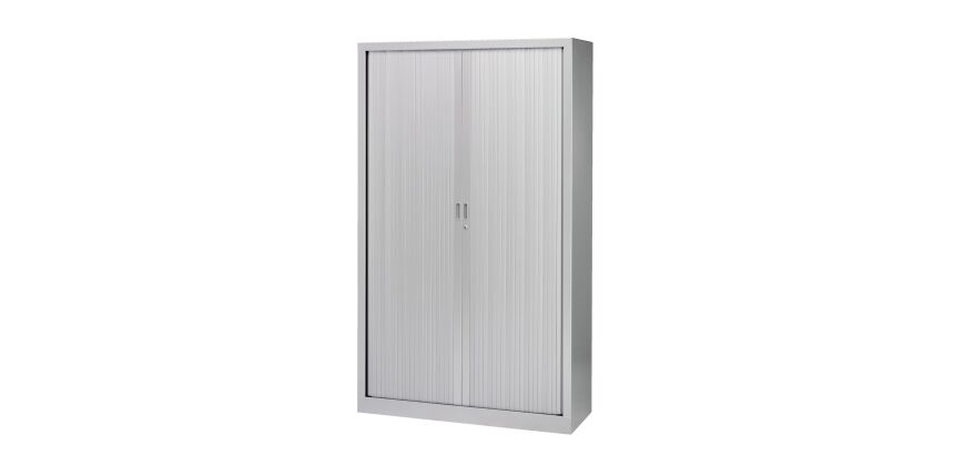 Armoire haute à rideaux monobloc Généric 198 x 120 cm corps aluminium