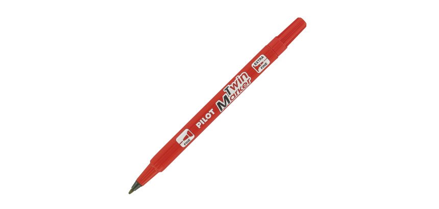 Marqueur permanent Pilot Twin Marker Begreen pointe pinceau de 0,8 et ogive de 2 mm