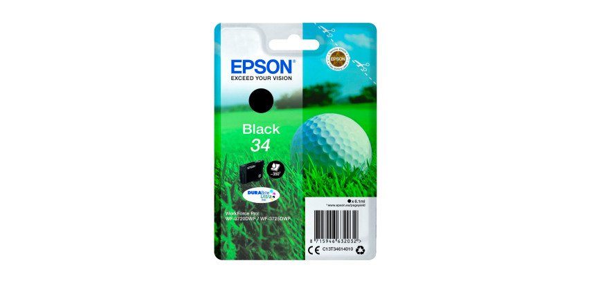 Epson 34 cartridge high capacity black for inkjet printer