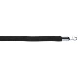 Corde velours noir pour poteau de guidage - 2m