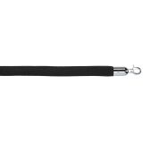 Black velvet rope for guide pole