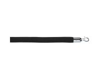 Black velvet rope for guide pole