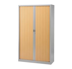 Armoire haute à rideaux monobloc Généric 198 x 120 cm corps aluminium