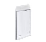 Pochette à soufflets 3 cm kraft blanc armé 260 x 330 mm Bruneau 120 g sans fenêtre - Boîte de 50