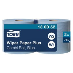 Cleaning paper roll Tork W1/2 Plus blue length 225 m