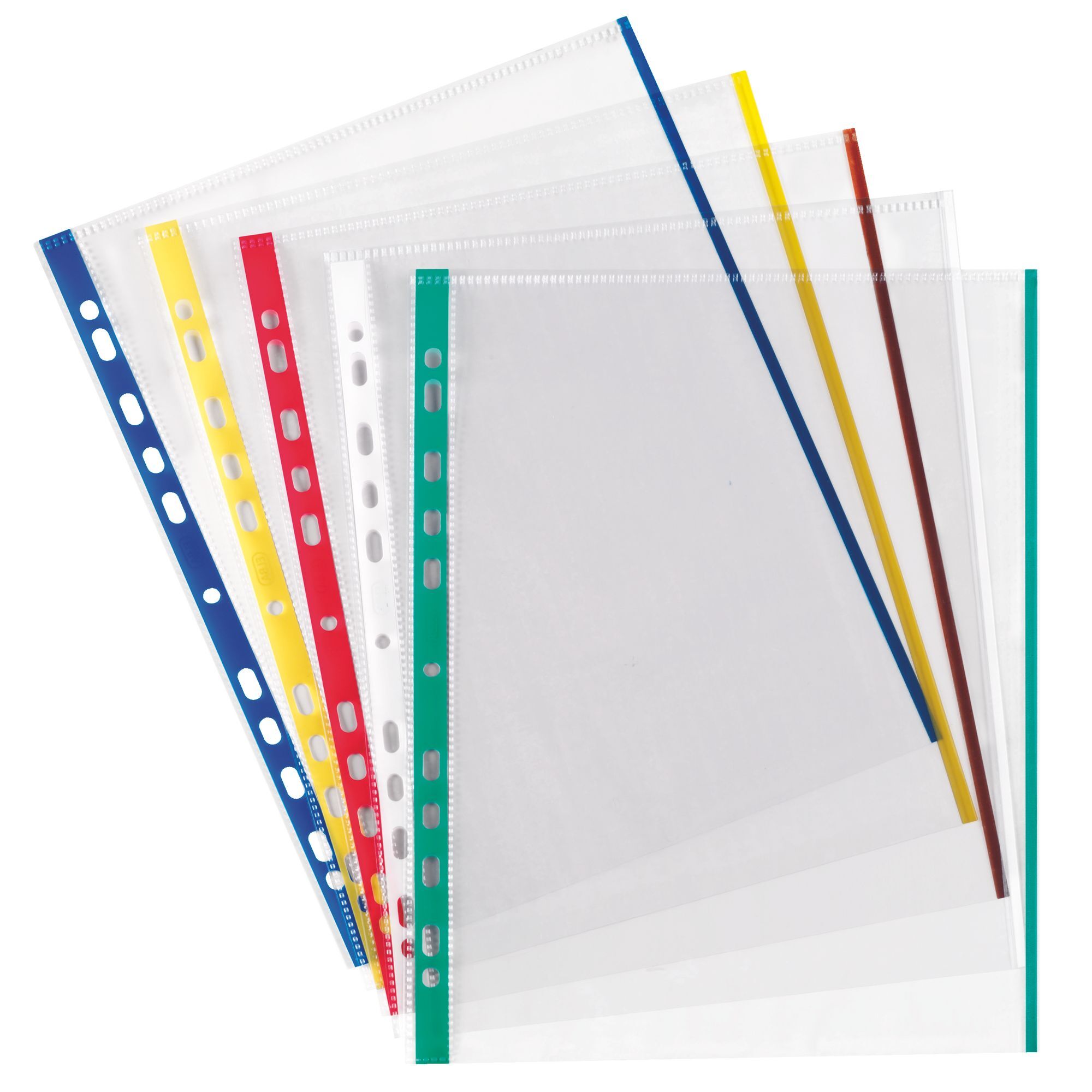 OXFORD Boîte 100 Pochettes Perforées A4 Polypro 9/100ème - Incolore - Renforcées